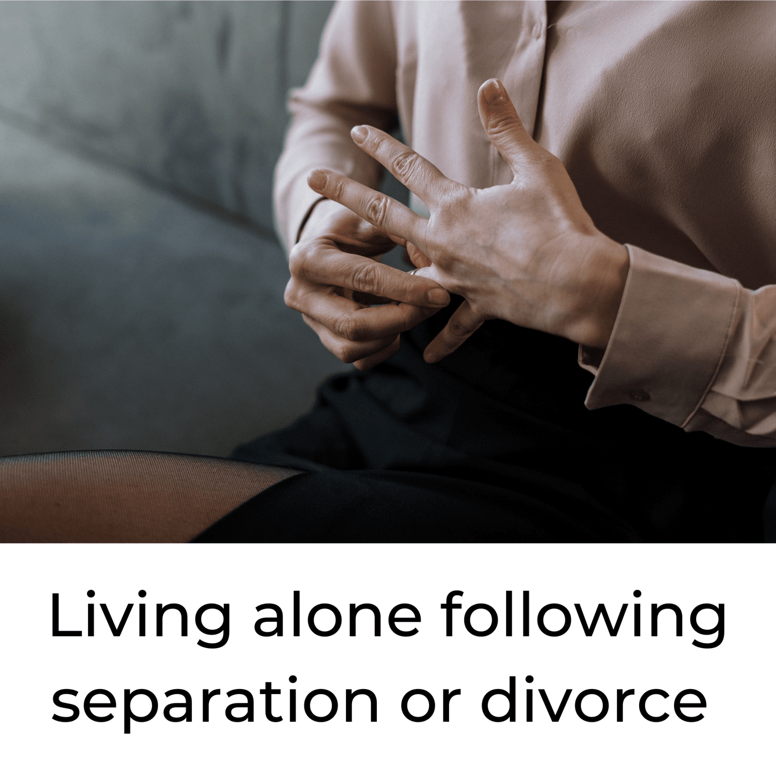 living alone after divorce or separation