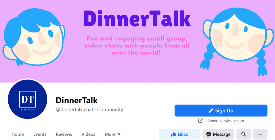 DinnerTalk image for living well alone website